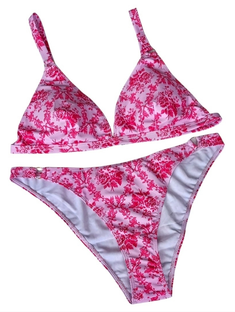 Pink Floral Bikini Size XL - Picture 5 of 7